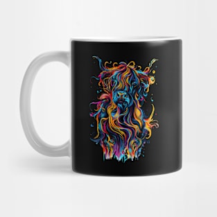 Colorful Highland Cow Mug